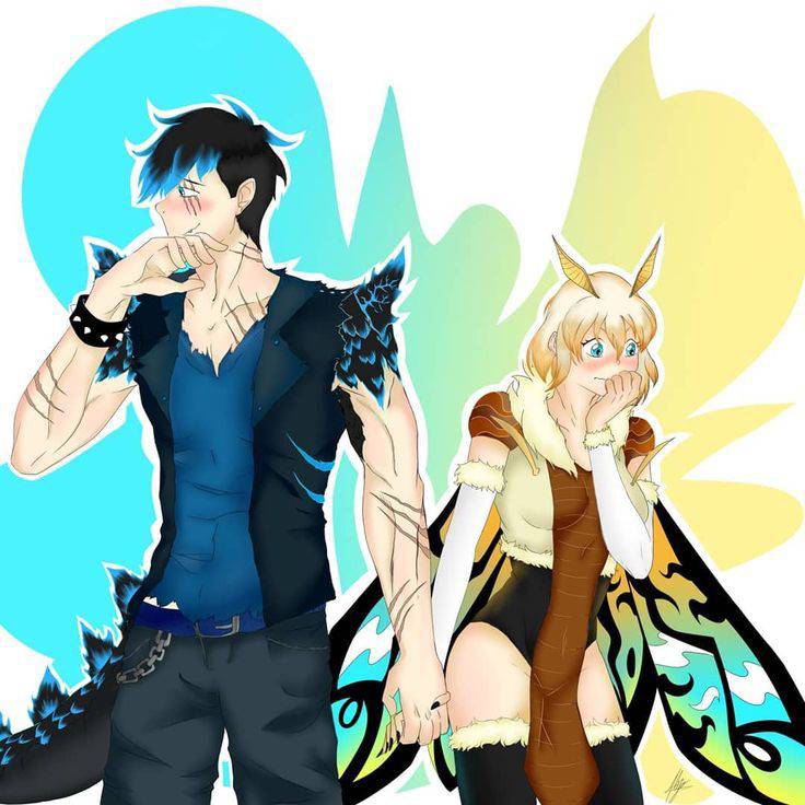 Humanized Godzilla Godzilla x Mothra (human version) by ArushiDeviantArt on DeviantArt
