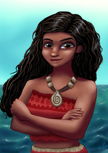 MOANA (Vaiana) Oceania Disney Princess by SHANTA-art on DeviantArt
