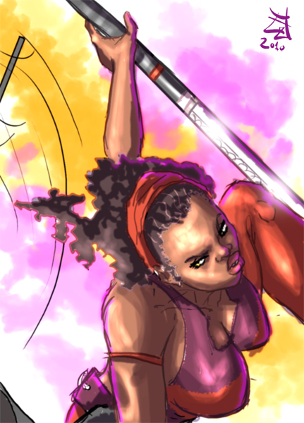 Afro Ninja Girl Collab 2