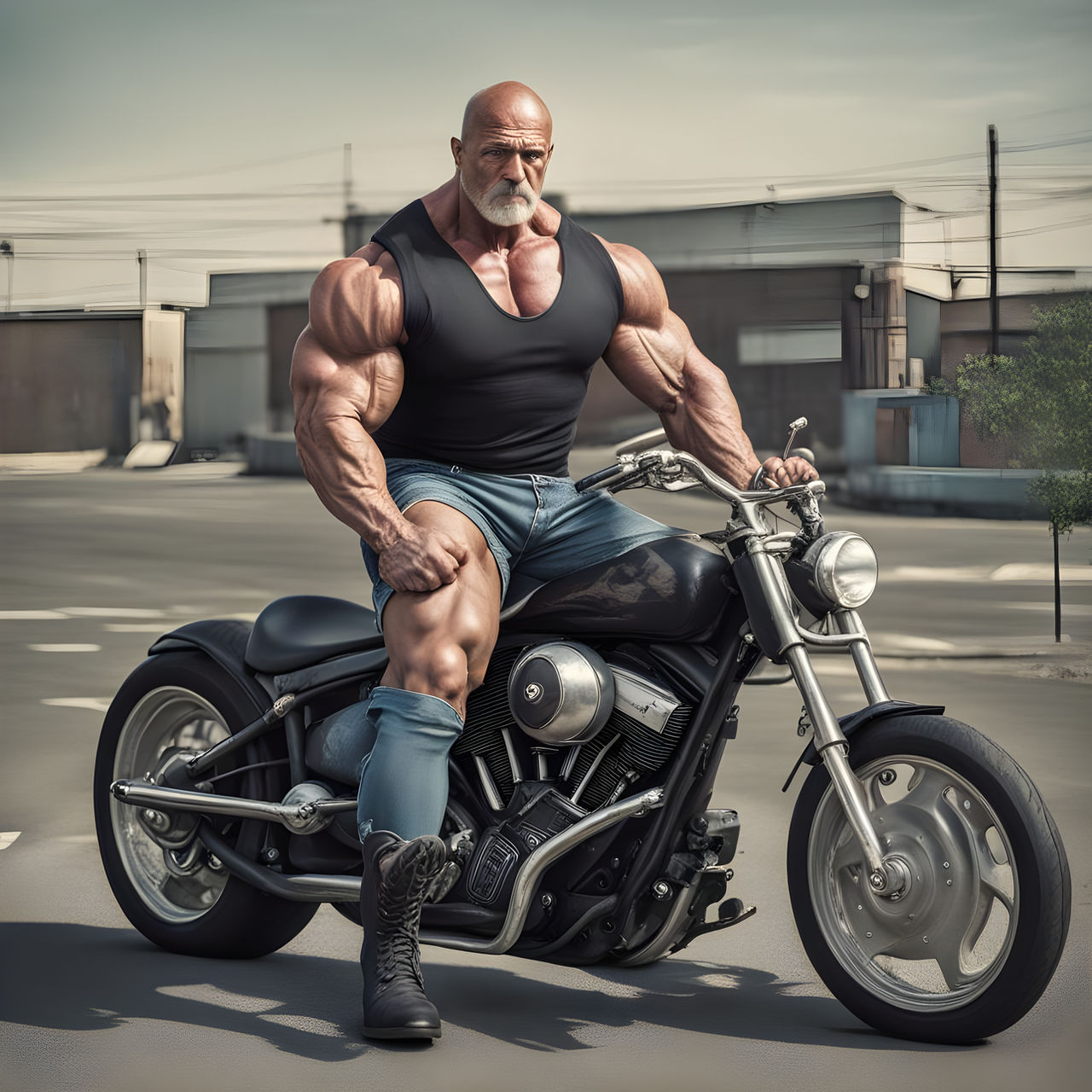 Big Hog Between My Legs - Biker 5 by GuffAI on DeviantArt