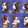 Piebald Doe Fursuit Head for Sale