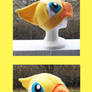 Chocobo hat with fleece eyes