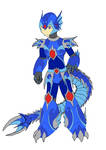 Mega Man X Water Dragon WIP by wolfshadow6