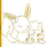 Eevee and Togepi