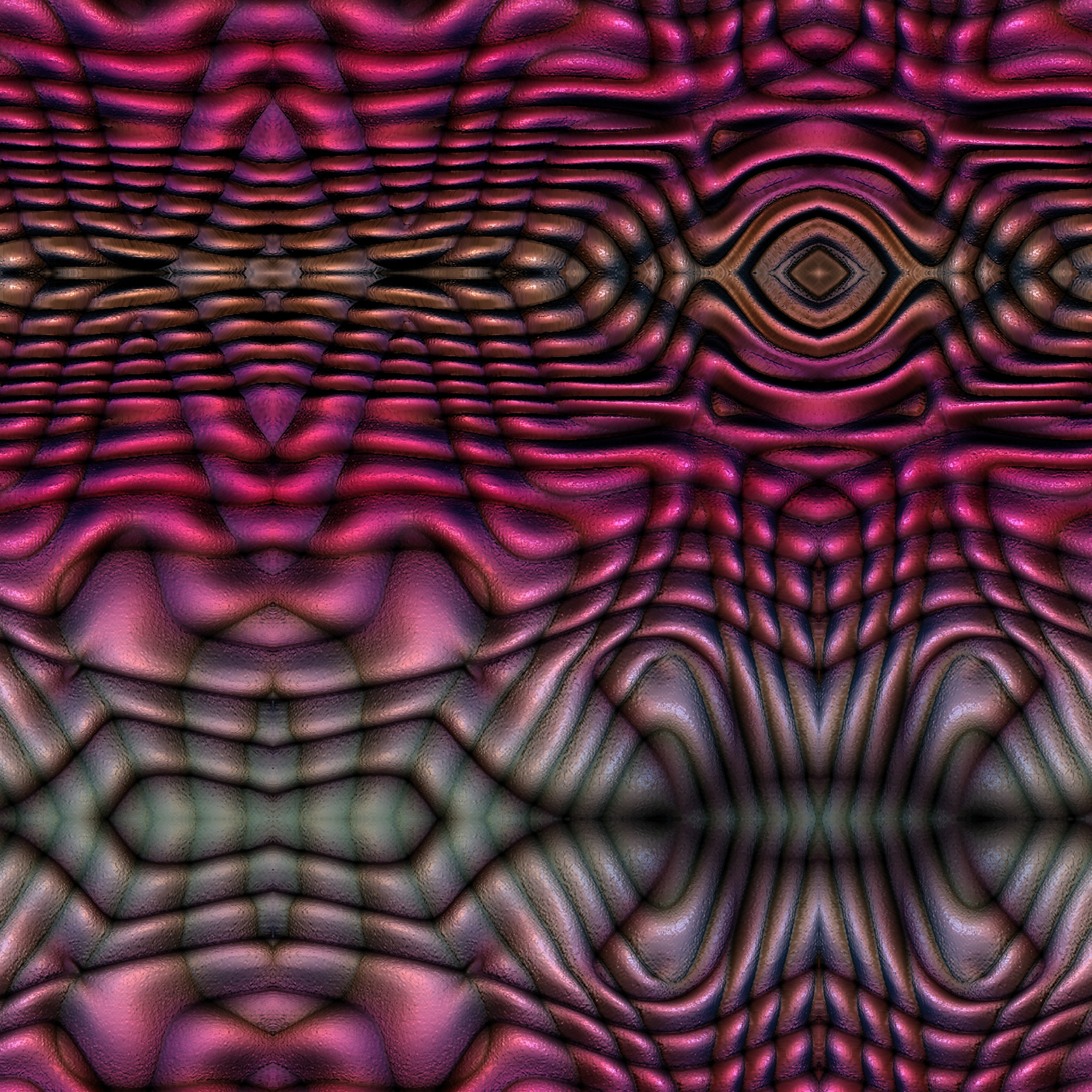 Psuedo 3D Abstract Alien Wallpaper Texture 01