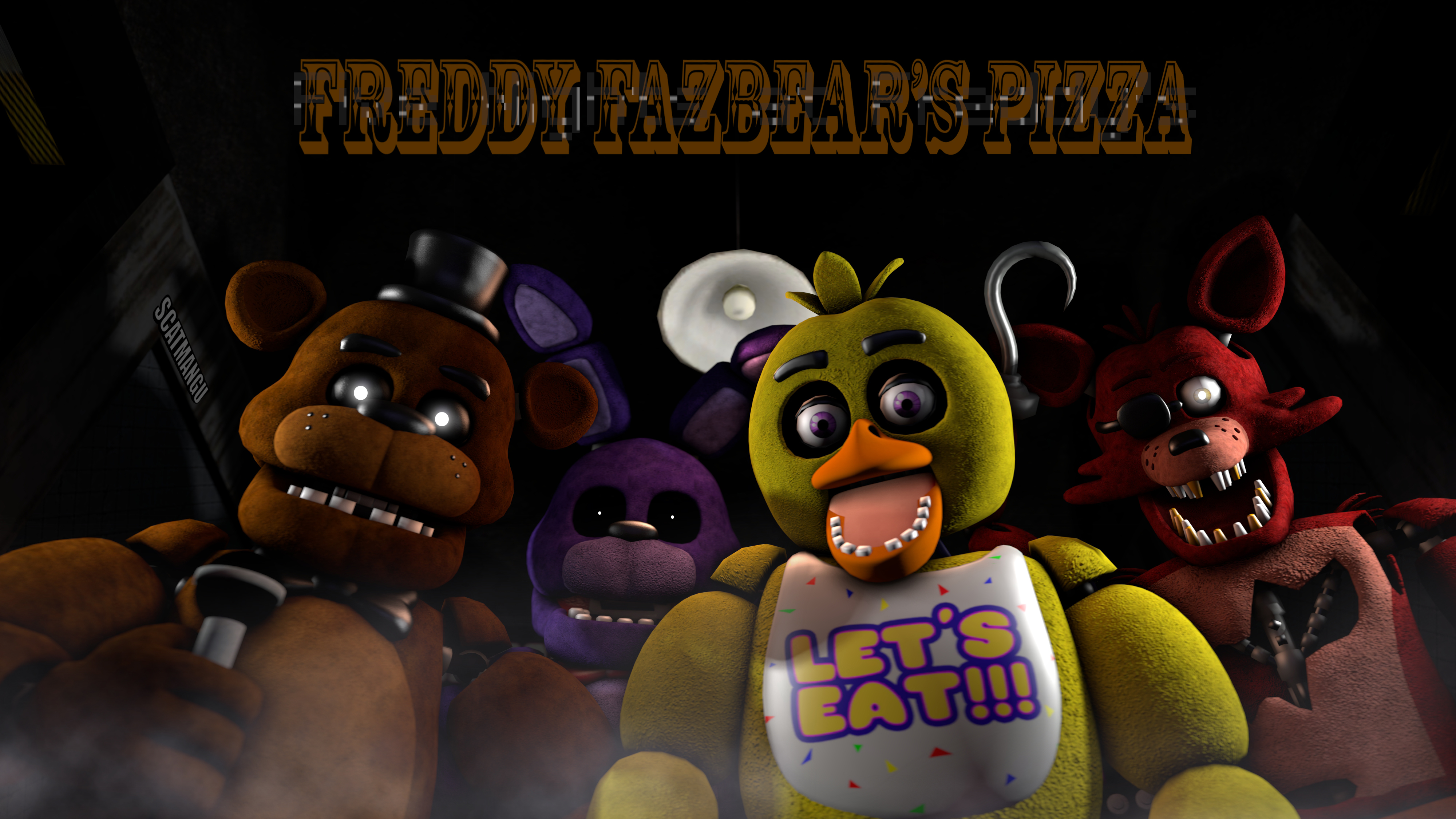 Five Nights at Freddy's 2 Wallpaper - Old F, B, C by PeterPack on DeviantArt