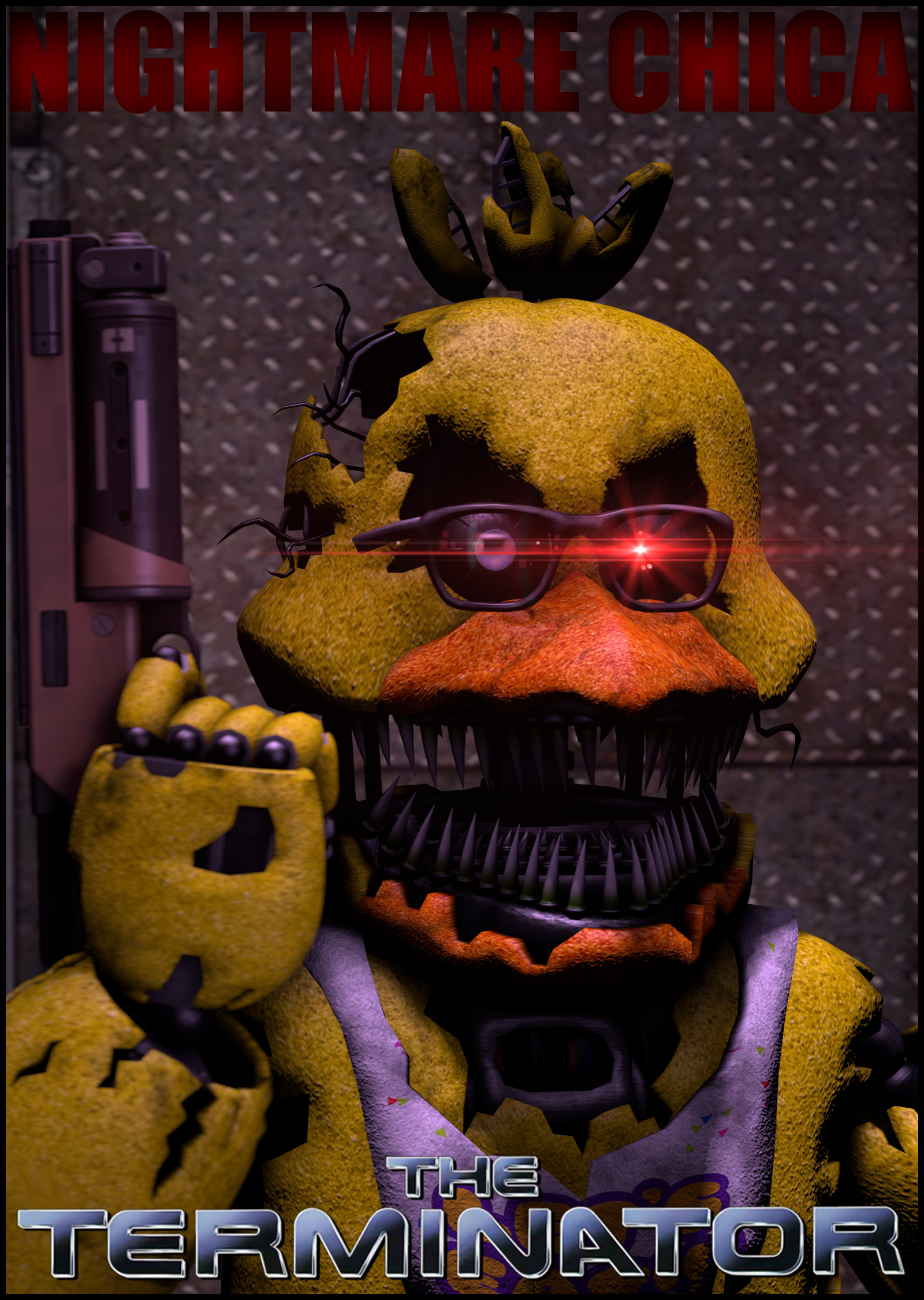 SFM FNAF) Nightmare Chica Poster by Mystic7MC on DeviantArt