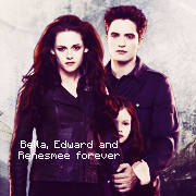 Bella, Edward and Renesmee forever