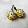 Autumn Jewelry Yellow/Ocher Earrings
