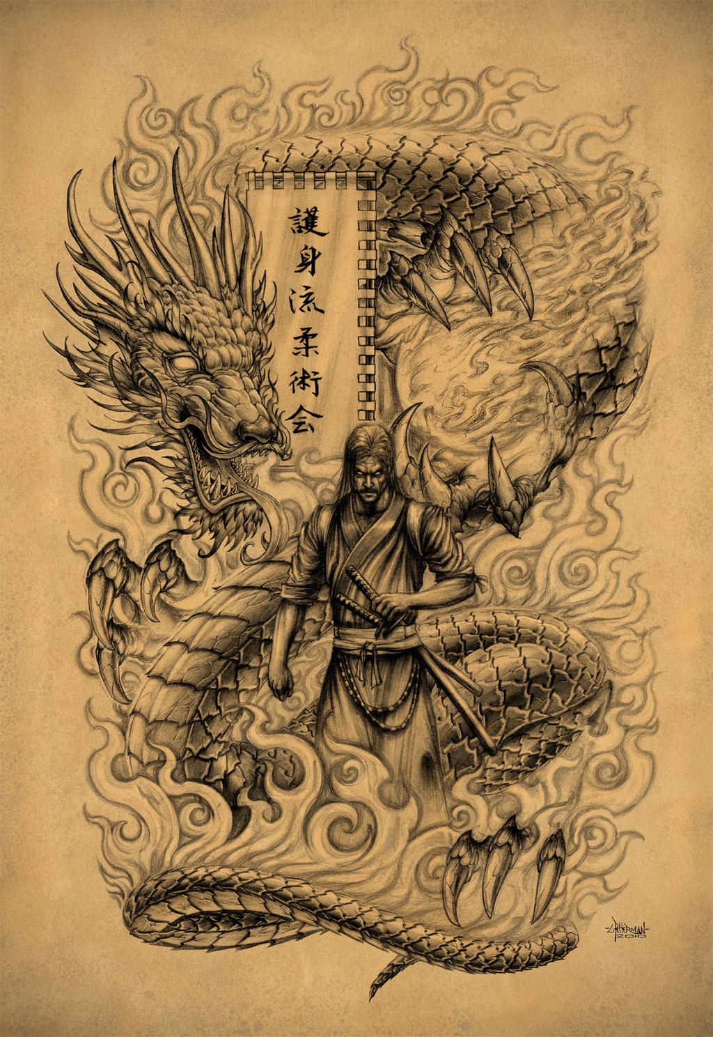 Samurai Dragon by Loren86