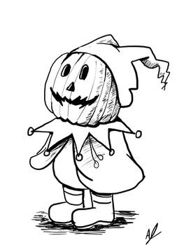 Inktober: Pumpkin Mask