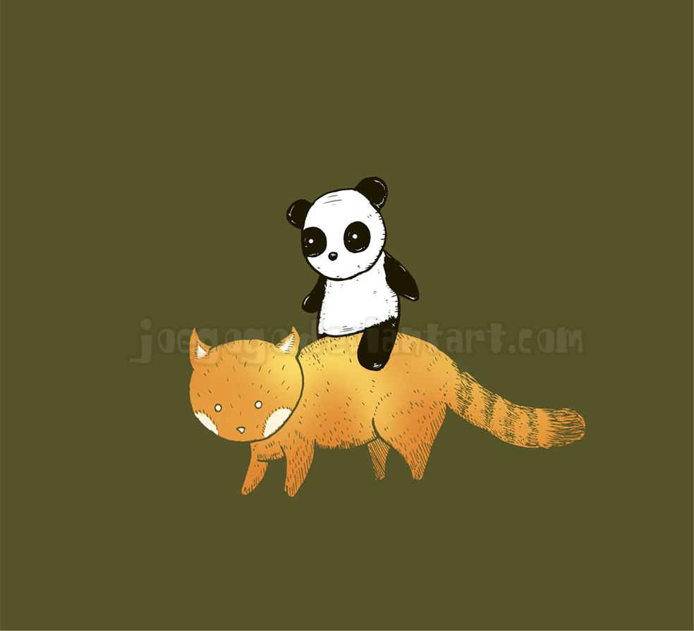 Panda Riding Panda