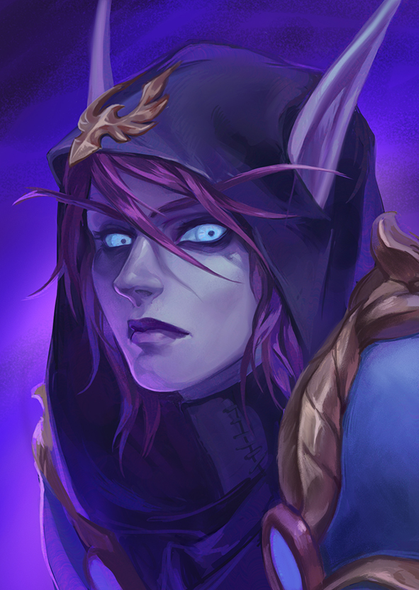 commission - Void Elf by lynadeathshaow on DeviantArt