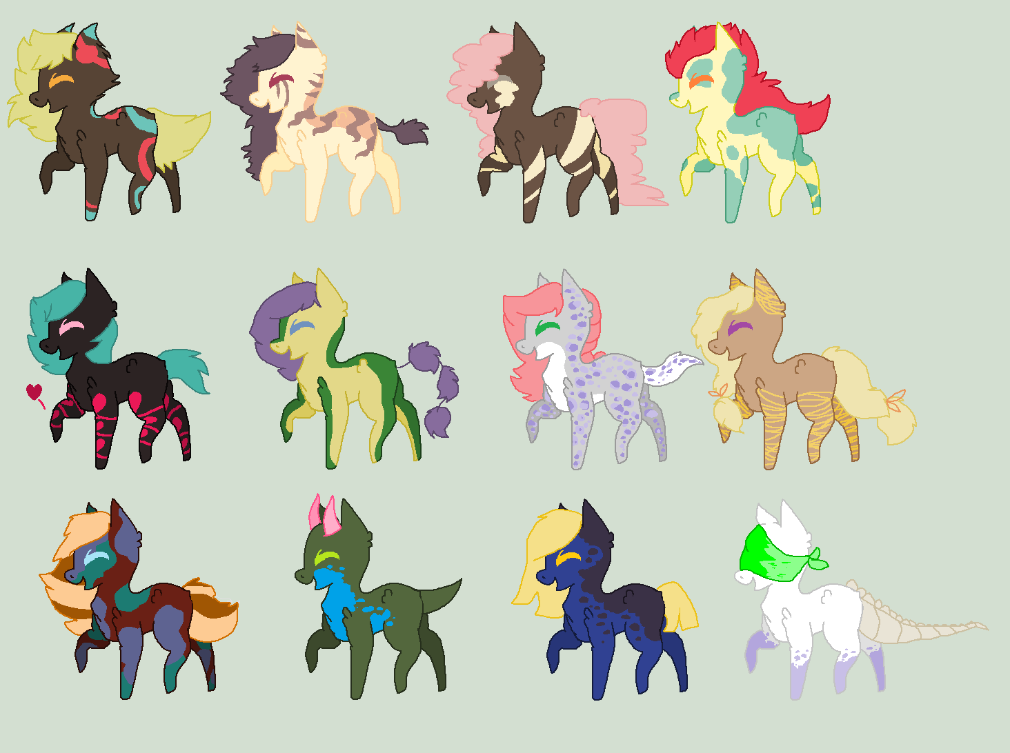 suddenly pony adoptables QvQ