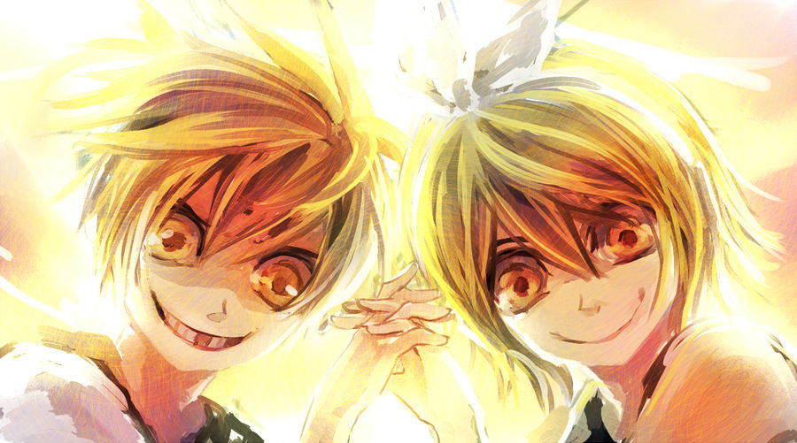 Creepy Rin Creepy Len and Rin by Shumijin on DeviantArt