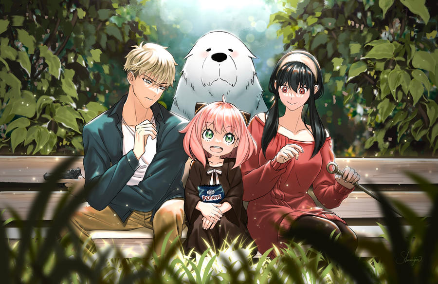 Spy X Family - Loid, Anya, Bond and Yor Forger by Shumijin on DeviantArt