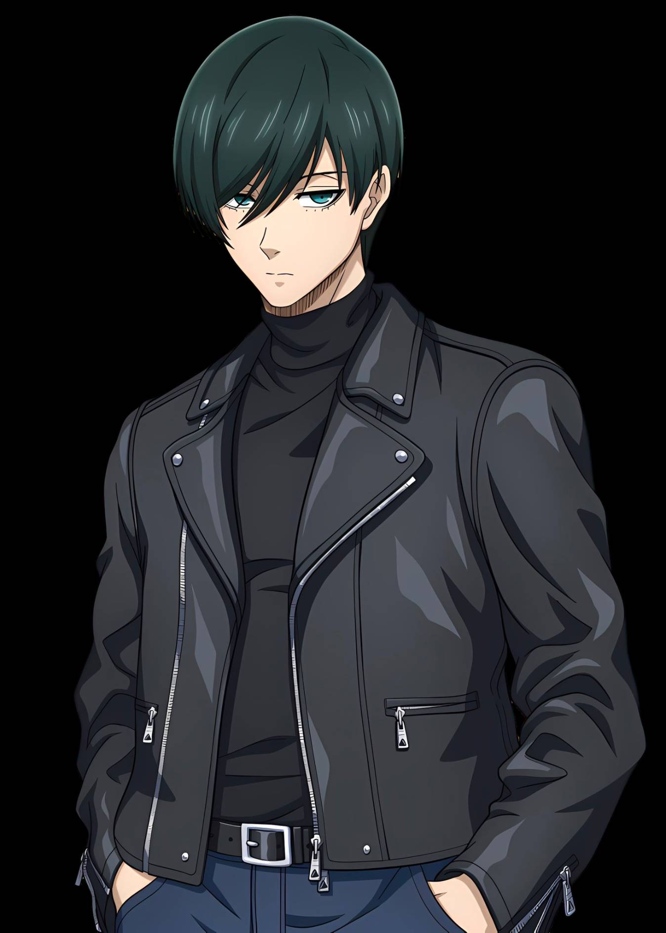 rin itoshi blue lock png render by badassgeek on DeviantArt