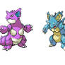 Nidoking Nidoqueen color swap