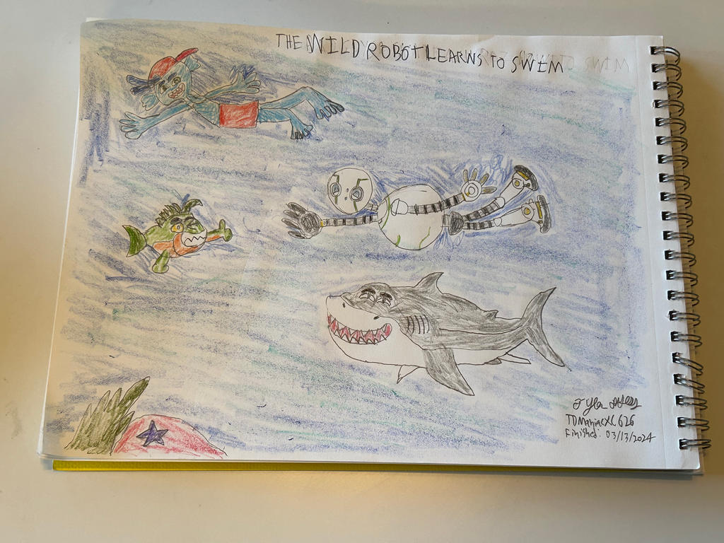 The Wild Robot Learns to Swim by TDManiacXC626 on DeviantArt