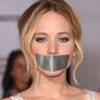 Jennifer Lawrence Gagged 1