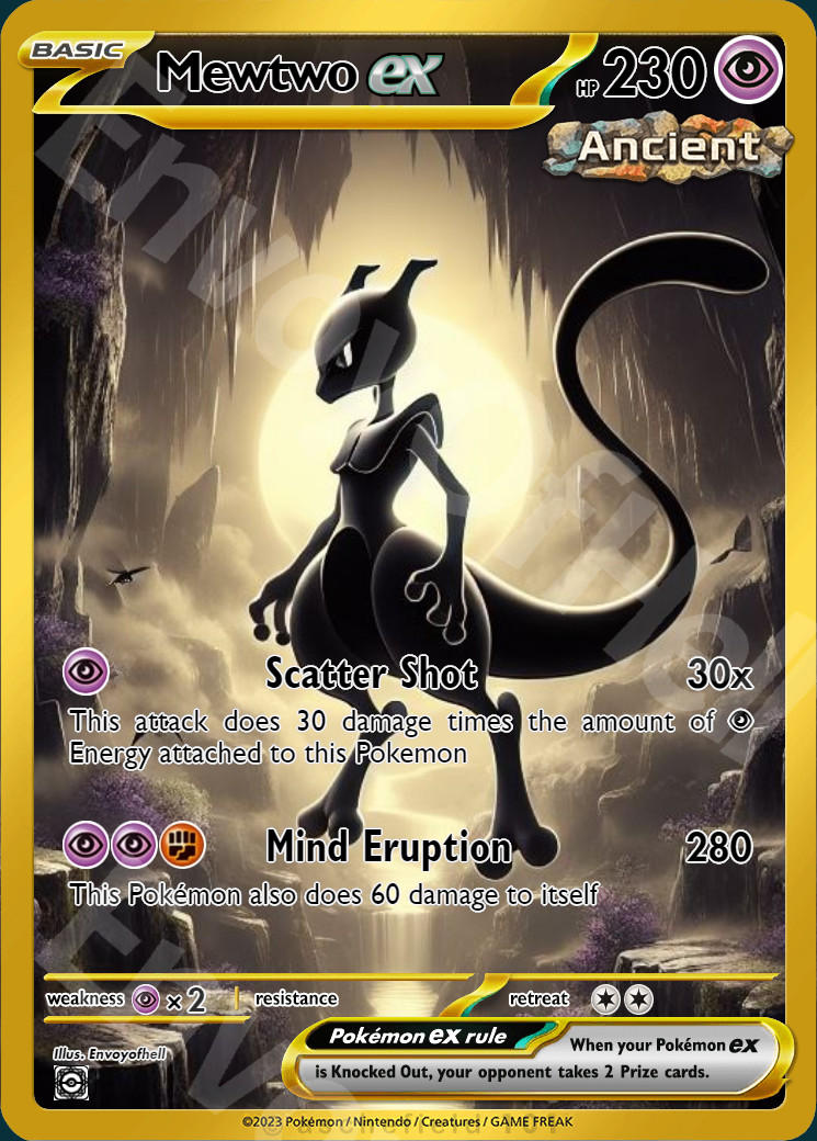 Mew Two Custom EX Card by envoyofhell on DeviantArt