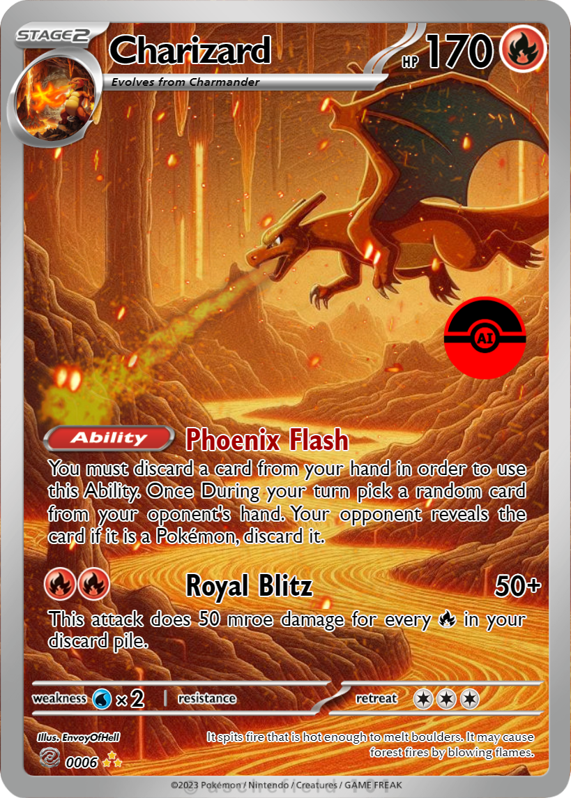 Card: 0006 Charizard by envoyofhell on DeviantArt
