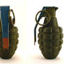 Grenade, Mk2, three-view