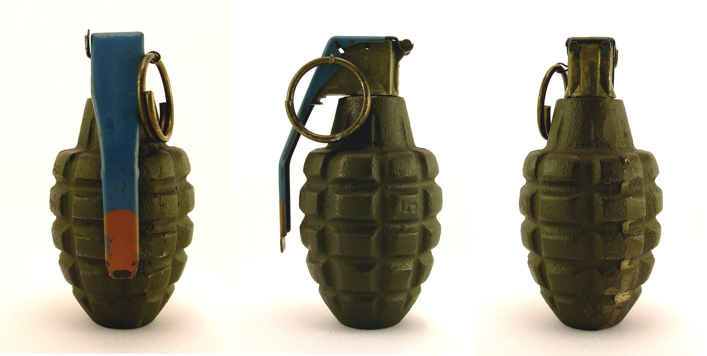 Grenade, Mk2, three-view