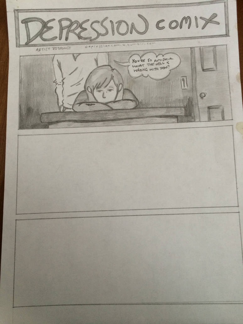 Sad Comic Deviantart Depression Comix Response by RhythmToTheGunsling on DeviantArt