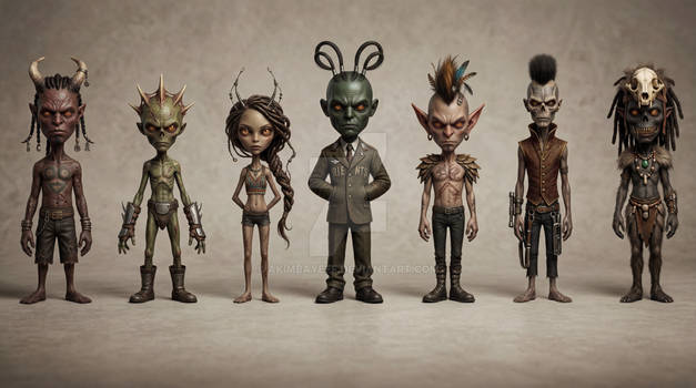 3D_ concept design characters NEO 2036 1144