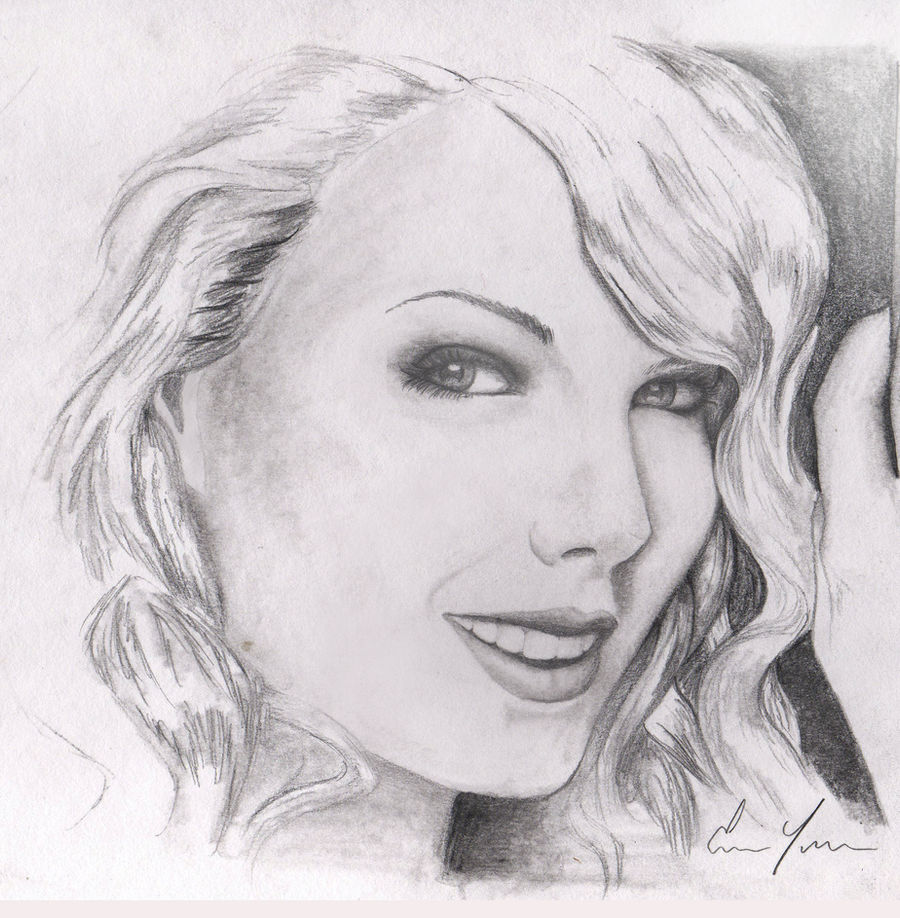 Quick Taylor Swift Drawing by inoceze7 on DeviantArt