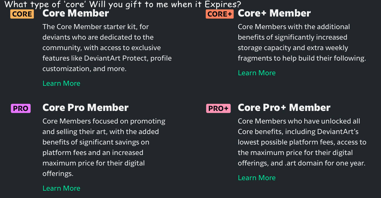 Another surprise core need to be gifted to me soon by ...