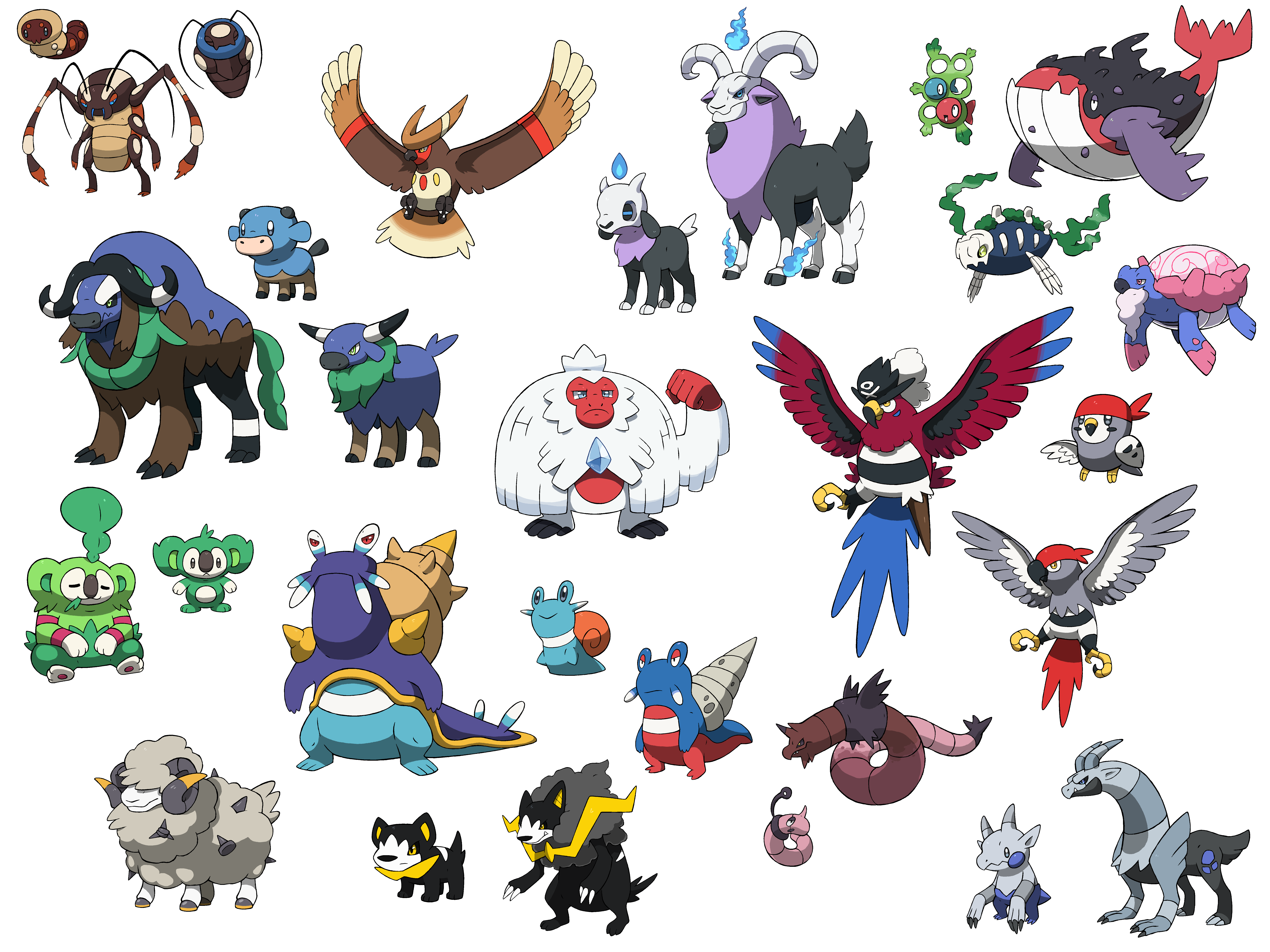 Fakemon Comp by SirCaterpie on DeviantArt