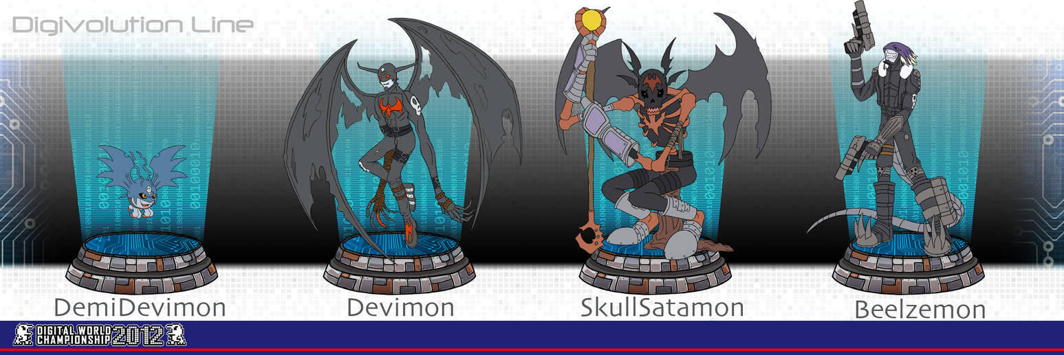 DWC 2012: Demidevimon Evolution Line by VelkynKarma on DeviantArt