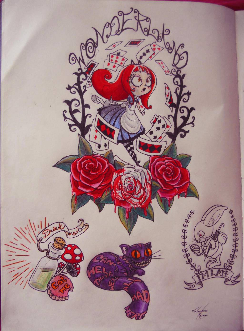 Alice Tattoo by 13utena on DeviantArt