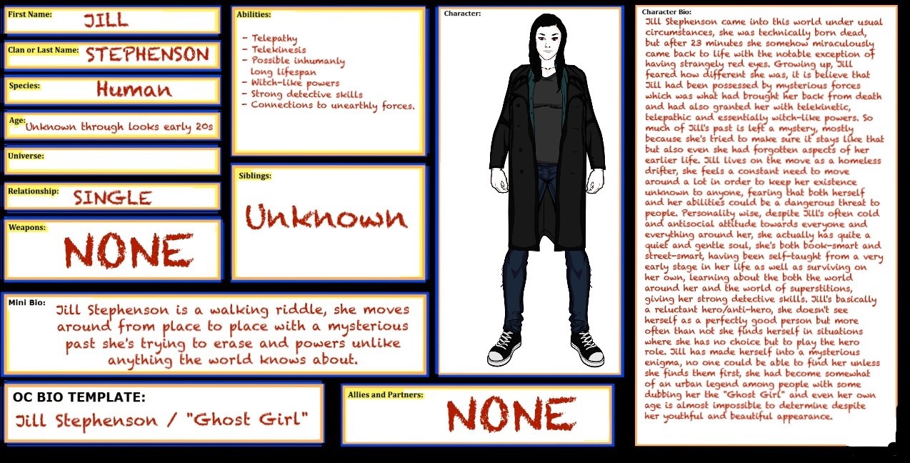 Oc Bio Template by WOLFBLADE111 on DeviantArt
