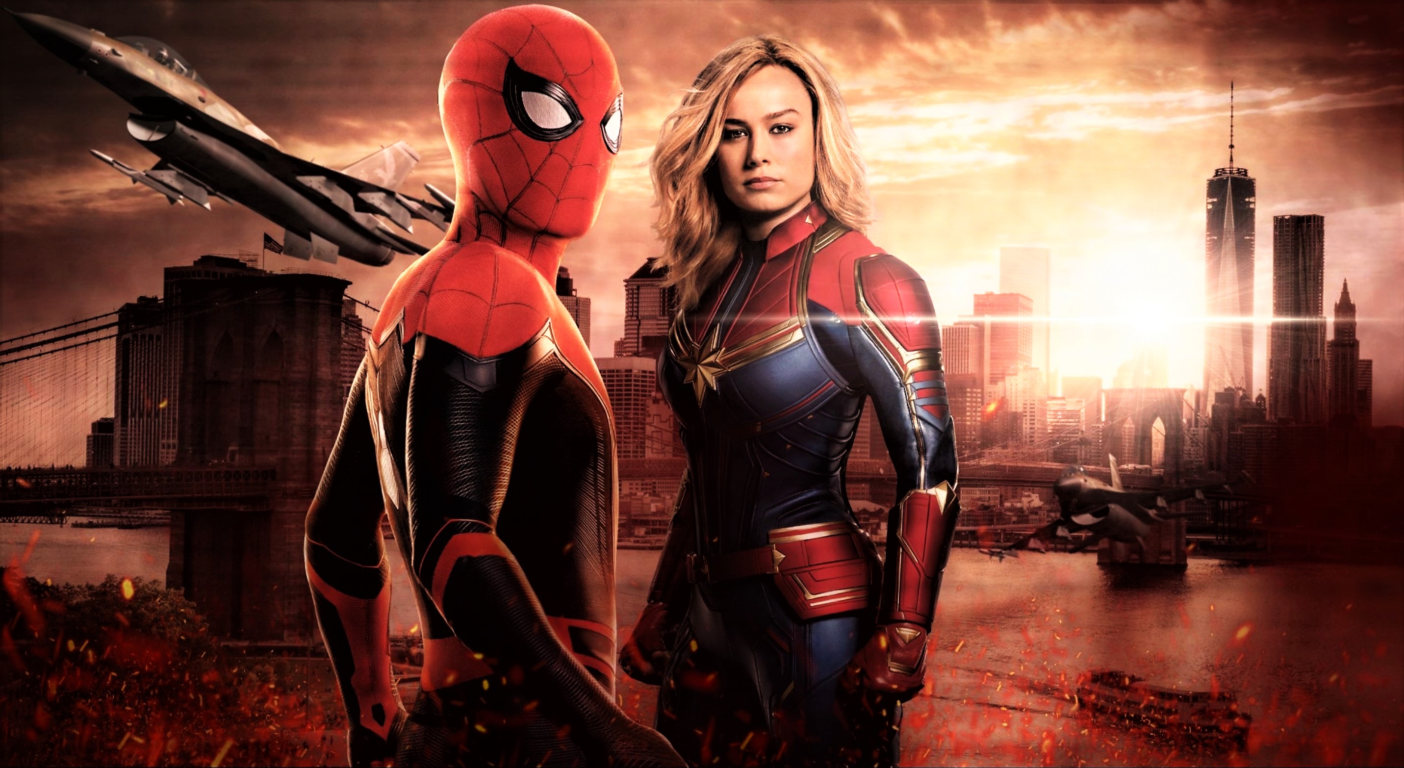 Spider-Man and Captain Marvel by TristanHartup on DeviantArt