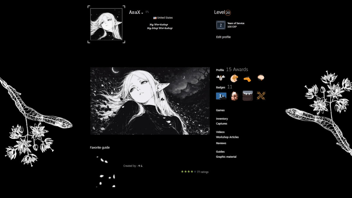 Steam Featured Artwork - Frieren Moonlight by 0AsaX0 on DeviantArt