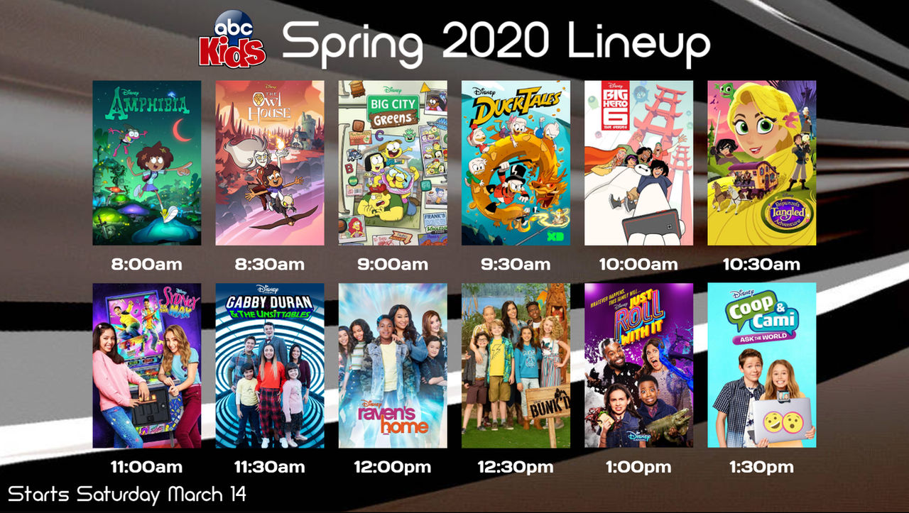 Program Lineup Full Deviantart My Hypothetical ABC Kids Spring 2020 Lineup by ChrisBoy122 on DeviantArt