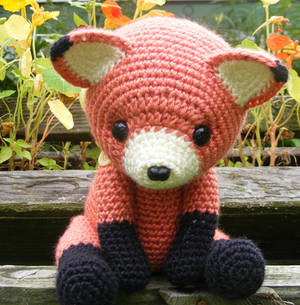 Cinnabar the Fox Amigurumi by Crowchet