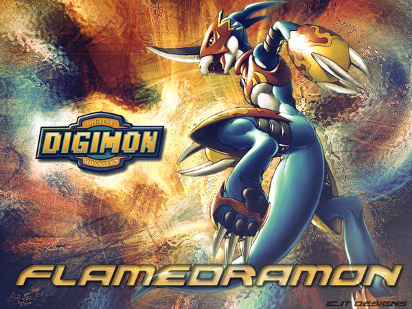 Flamedron Flamedramon by ICJTBLUE on DeviantArt