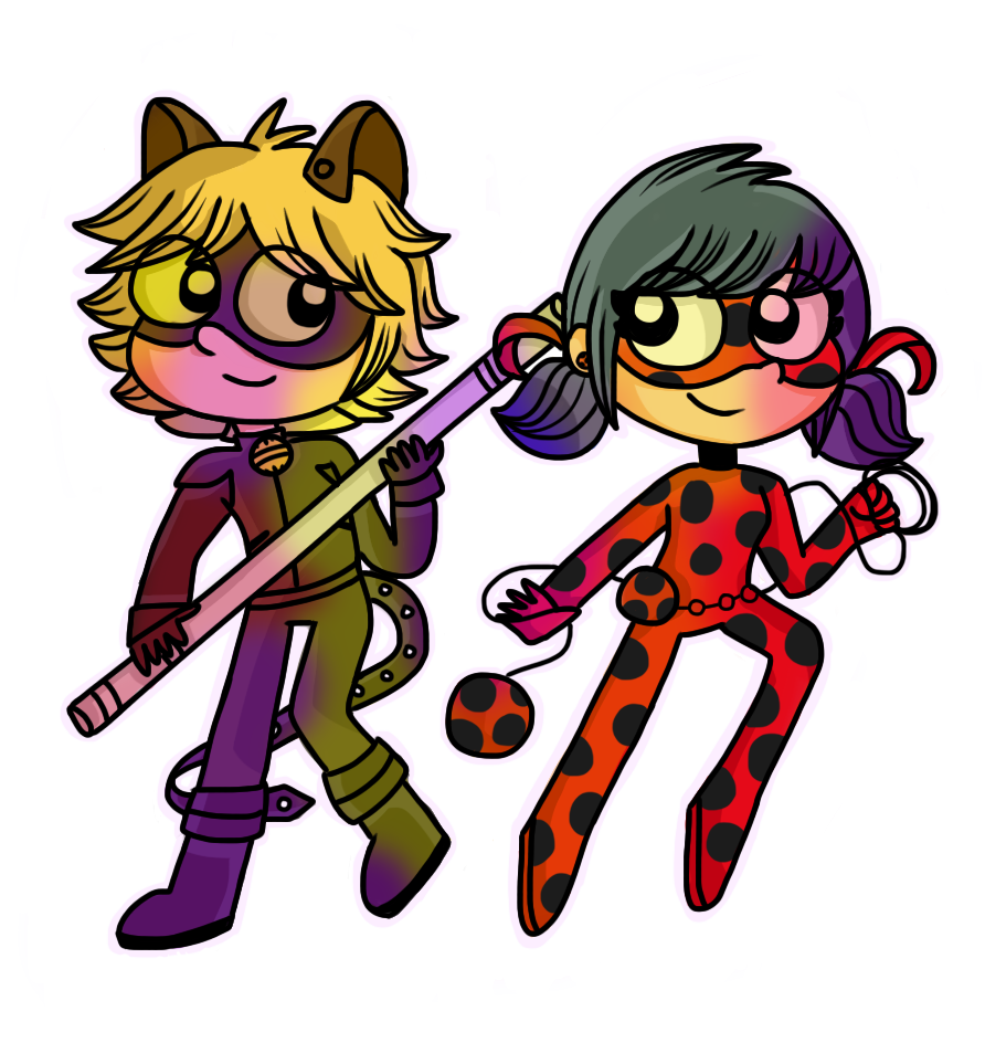 Ladybug and Cat Noir