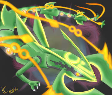 Shiny Mega Rayquaza  Dragon Ascent by ishmam on DeviantArt