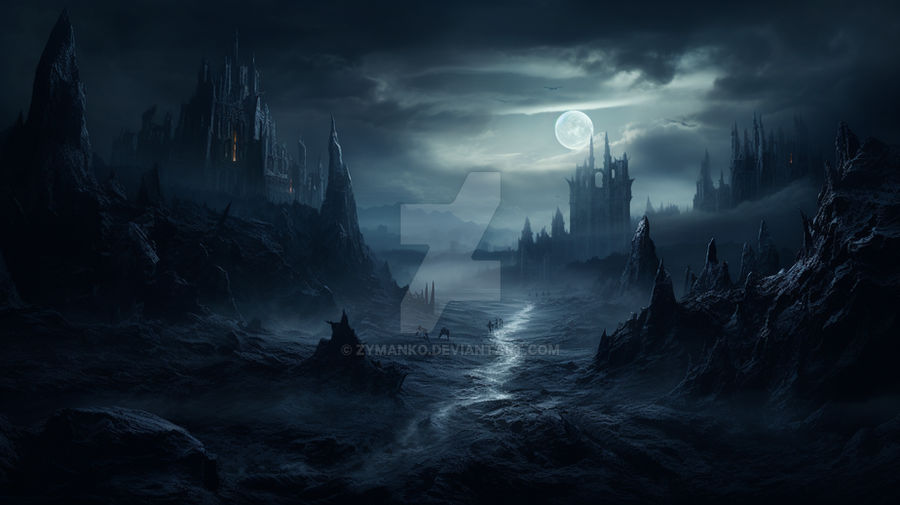Dark Fantasy Landscape Background by Zymanko on DeviantArt