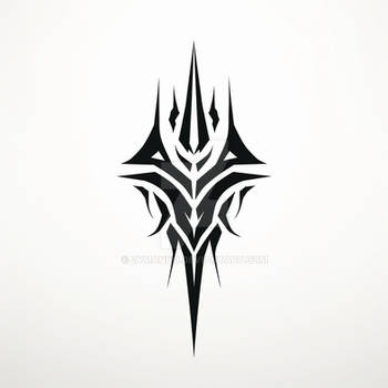 Tribal Black Tattoo Vector #6