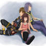 Sora, Kairi, and Riku Together