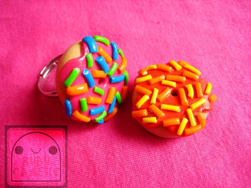 Donut with Sprinkles Adjustable Ring