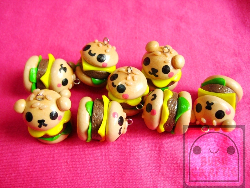 Cute Burger Charms