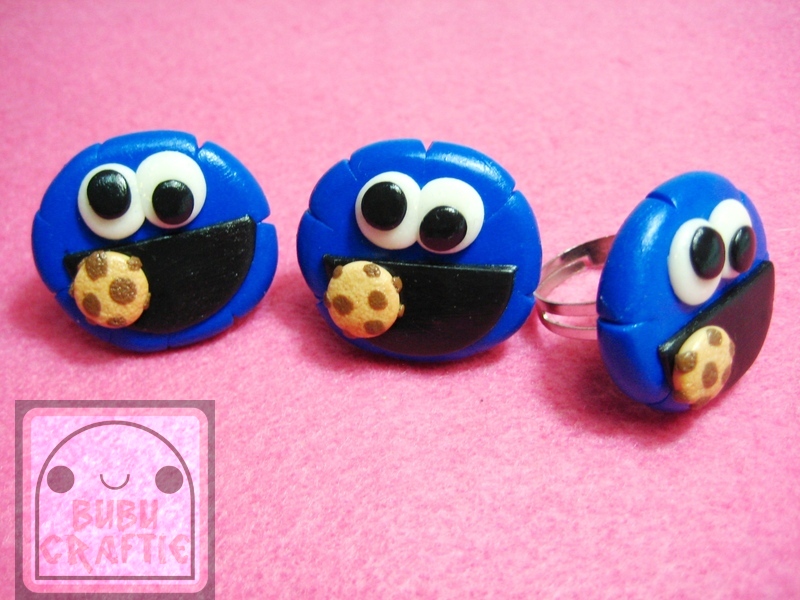 Cookie Monster Adjustable Rings V2