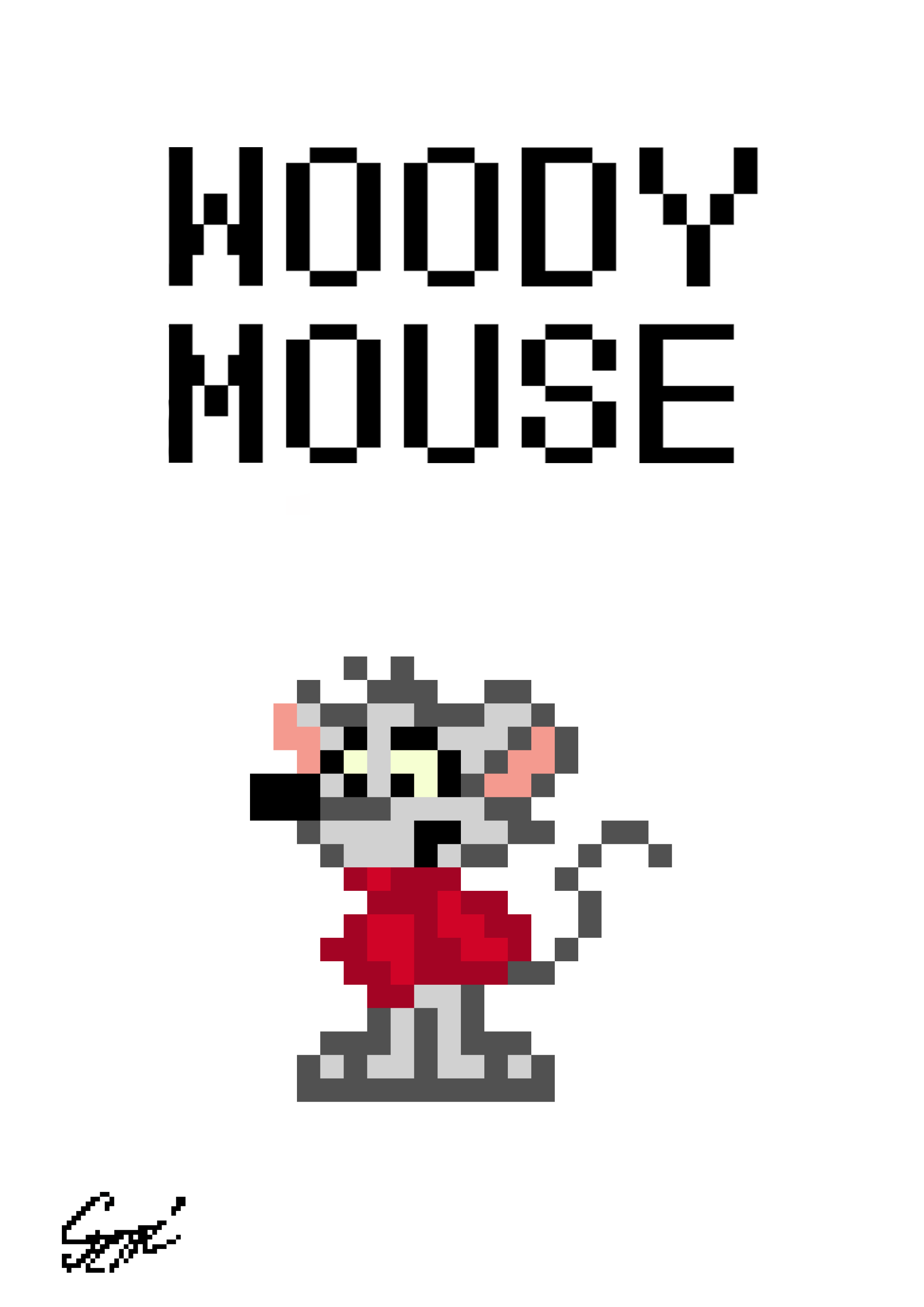 Pixel Woody Mouse